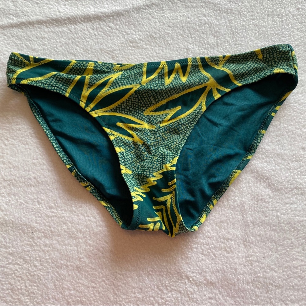 Aerie Green Leafy Swim Bottoms
